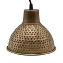 6.5"H Hammered Metal 1-Light Pendant