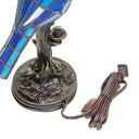 13.5"H Stained Glass Bird Accent Lamp
