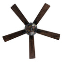 52" W Magna Carta Indoor Tiffany Stained Glass Oil Rubbed Bronze Ceiling Fan with Remote Control