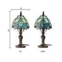 Set of 4 Family Favorites Tiffany Style Stained Glass Mini Accent Lamps