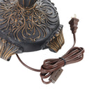 27.5"H Tiffany Style Stained Glass Parisian Double Lit Table Lamp