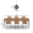 Magnolia 16.25"W Modern Black Abstract Globe Metal Pendant Light