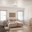 11.5" Olivia Nickel Semi-Flush Mount Ceiling Fixture