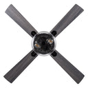 52"W Liza Black 4-Blade LED Ceiling Fan