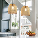 Azure River of Goods Gold Bell-Shaped Pendant Lamp