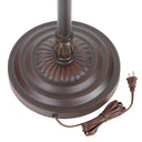 62.25" H Margriet Stained Glass Dome Shade Candlestick Base Floor Lamp