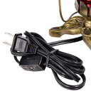 9"H Hand Blown Mercury Glass Lily Uplight Accent Lamp