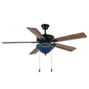 52"W Monroe 5-Blade Remote-Controlled Ceiling Fan