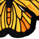6.5"H Yellow & Orange Butterfly Stained Glass Window Panel
