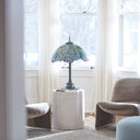32" H Wisteria Tiffany-Style Stained Glass Table Lamp