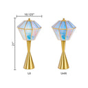 21" H Jolie Blue Stained Glass Shade Table Lamp