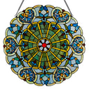 22"H Stained Glass Webbed Heart Window Panel