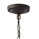 19.25" W Nancy Traditional Multicolored Stained Glass Bowl Shade Pendant Light