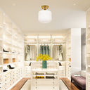 10.25"H Jeanine Globe Ceiling Light