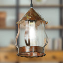 6.25" W 1-Light Betty Metal and Glass Pendant