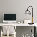 20.5"H Candlestick Base Dome Shade Table Lamp