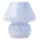 8.75" H Celeste Blue/White Mushroom Accent Lamp