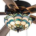 52"W Thatcher 5-Blade Remote-Controlled Ceiling Fan