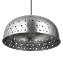 Sybil 17.75"W Star-Shaped Cutout Silver Pendant Light