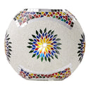 9.5" H Juliette Multicolor Globe Shade Mosaic Glass Accent Lamp