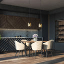 7" W Payton Retro Brown Hand Blown Glass Globe Shade Pendant Light with Hand Cut Honeycomb Design