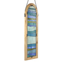 36" H Oversized Geometric Stained Glass Window Panel