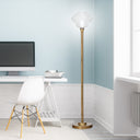 66.5" H Clara Metal & Glass Floor Lamp