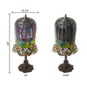 26" H Pond Lily Tiffany-Style Stained Glass Table Lamp