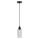 4.75" W 1-Light Haute Glass and Metal Pendant