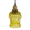 4.5" W 1-Light Gillian Glass and Metal Pendant