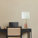 22" H 1-Light Lorida Glass and Metal Table Lamp