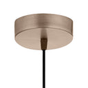 Alessia River of Goods Brass Metal Cone-Shaped Woven Pendant Lamp