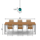 6" W Anthony Retro Teal Hand-Blown Glass Globe Shade Pendant Light with Hand Cut Polka Dot Design
