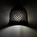 7" W Drake Black Hand Blown Glass Bell Shade Pendant Light