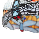 35" H Dragonfly Tiffany-Style Stained Glass Table Lamp