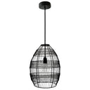 18.5"H Woven Modern Cage Oversized 1-Light Pendant