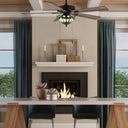 52"W Monroe 5-Blade Remote-Controlled Ceiling Fan