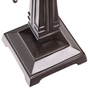 24" H Winslow Tiffany-Style Stained Glass Empire Shade Candlestick Table Lamp - Close up of base