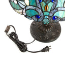 20"H Tiffany Style Magna Carta Stained Glass Double Lit Table Lamp