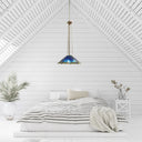 24'' 3-Light Tiffany-Style Dragonfly Pendant Light