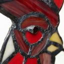 15.25"H Rusty the Rooster Stained Glass Window Panel
