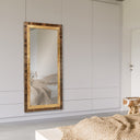 64" Alexis Rectangular Wood and Glass Wall Mirror