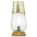 14.5" H 1-Light Lizzy Glass and Wood Accent Lamp