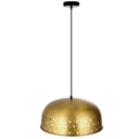 Sibyl 17.75"W Star-Shaped Cutout Gold Pendant Light