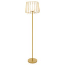 62.75"H Lucai Caged Globe Shade Floor Lamp Silver or Gold