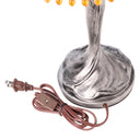 24" H Parisian Antique Silver Bell Shade Novelty Table Lamp