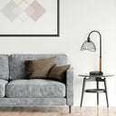 20.5"H Candlestick Base Dome Shade Table Lamp