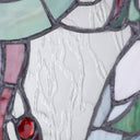 20" W Mother and Baby Elephant Stained Glass Window Panel