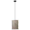 12" W 1-Light Lorraine Metal and Jute Pendant