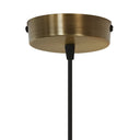 9.75" W 2-Light Angelique Metal, Glass and Mango Wood Pendant